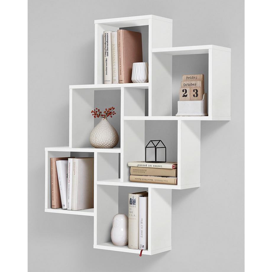 Calicosy Étagère Murale Flottante 8 Compartiments - Laurio  