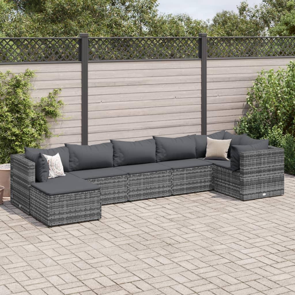 VidaXL set salotto da giardino Polirattan  