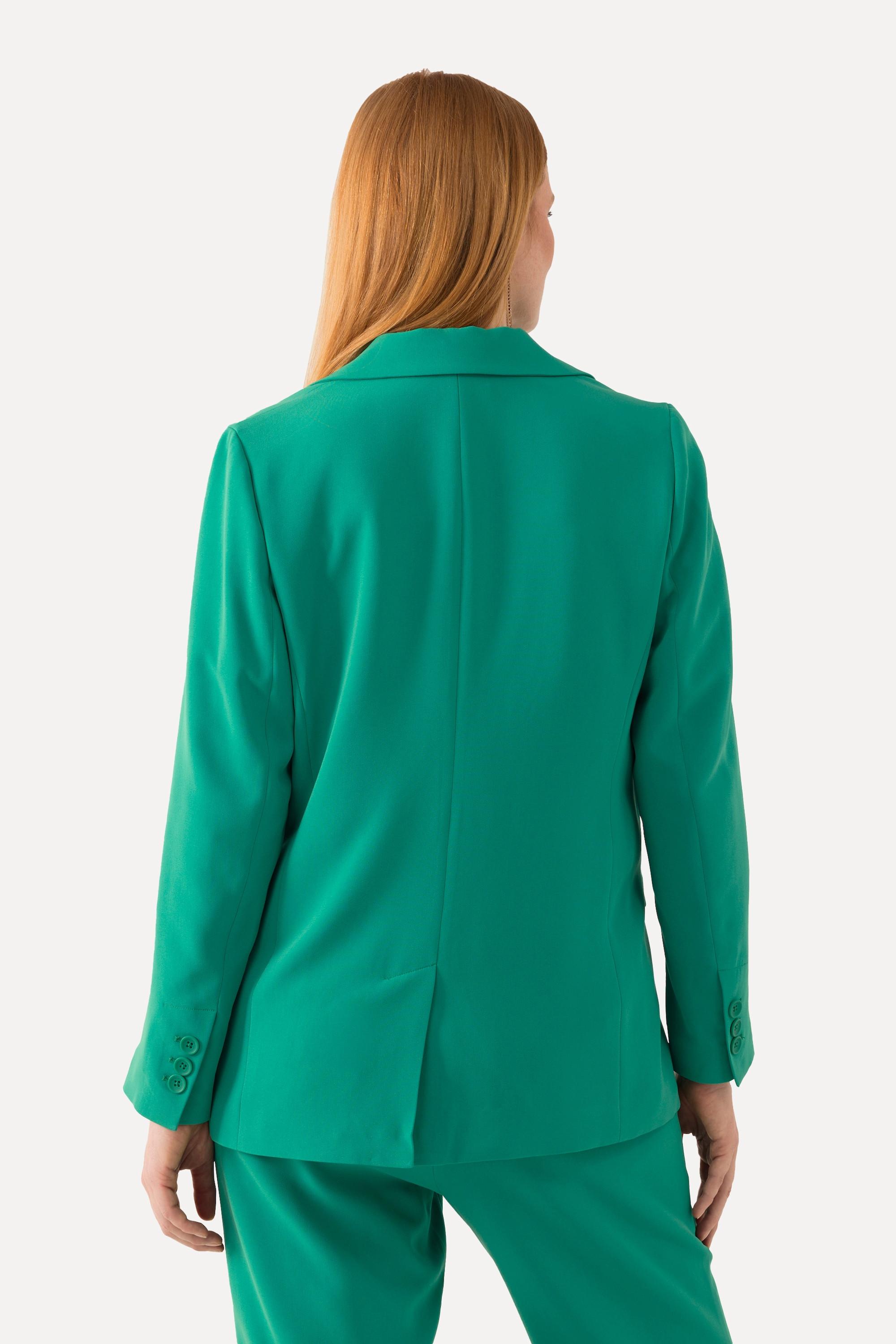 Ulla Popken  Blazer, Reverskragen, Klappentaschen, Knopfverschluss 