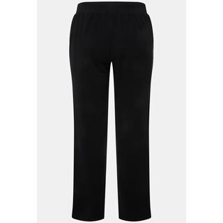 Ulla Popken  Pantalon de jogging à taille élastique et bande fantaisie le long de la jambe 