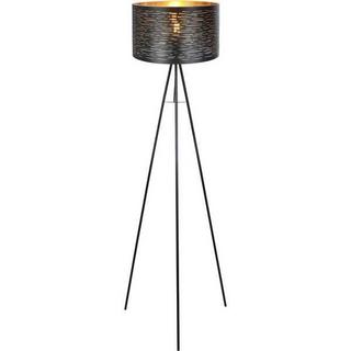 mutoni Lampadaire Tunno métal noir 1xE27  