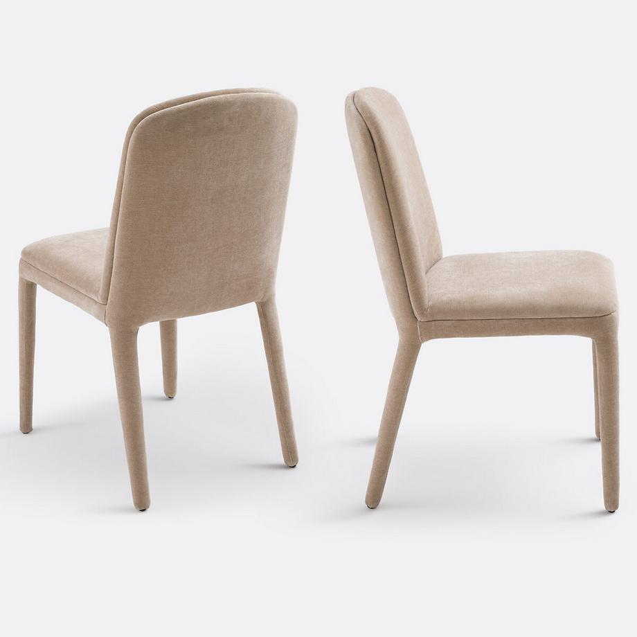 La Redoute Intérieurs Lot de 2 chaises gainées tissu  