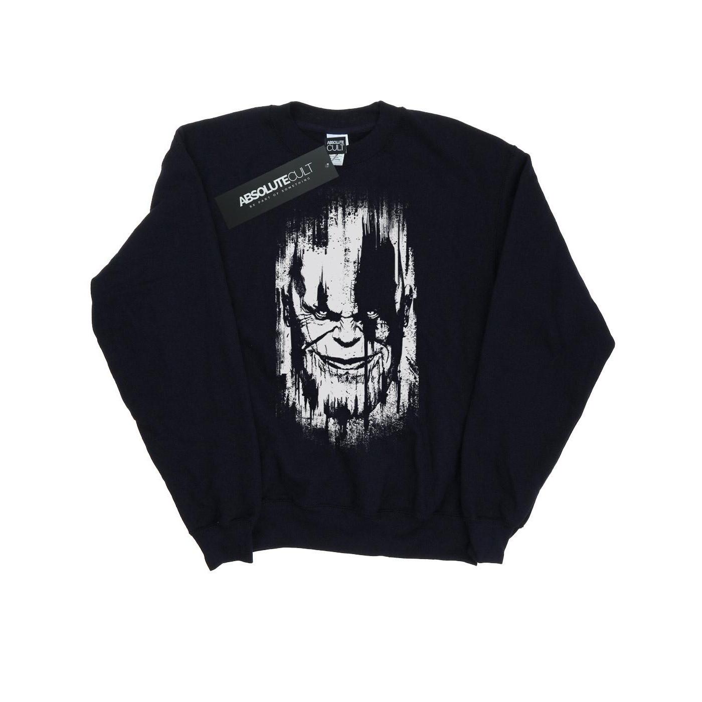Image of Avengers Infinity War Thanos Face Sweatshirt Mädchen Marine 128