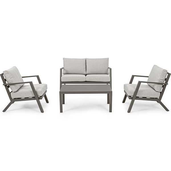 Image of Garten Sitzgruppe Harley mit Kissen Coffee (4-teilig) Garten Sitzgruppe Harley mit Kissen Coffee (4-teilig)