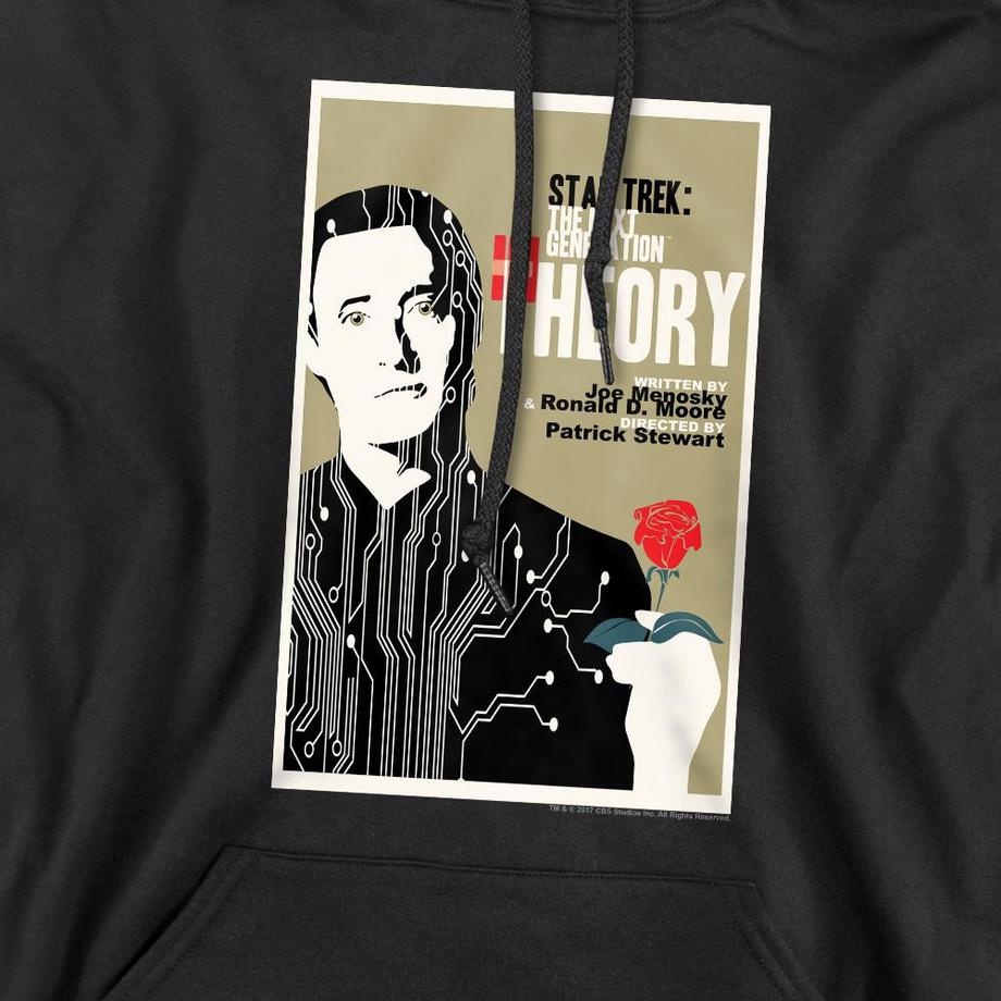 Star Trek The Next Generation Season 4 Episode 25 Felpa con cappuccio  