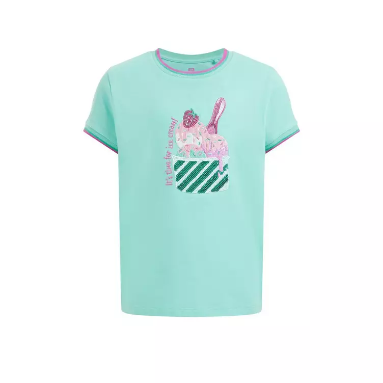 WE Fashion Mädchen-T-Shirt Mit Paillettenapplikation online kaufen MANOR