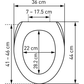 diaqua WC-Sitz Sidney LED Slow Down weiss  