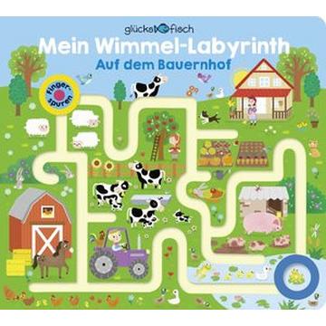Glücksfisch: Mein Wimmel-Labyrinth: Auf dem Bauernhof