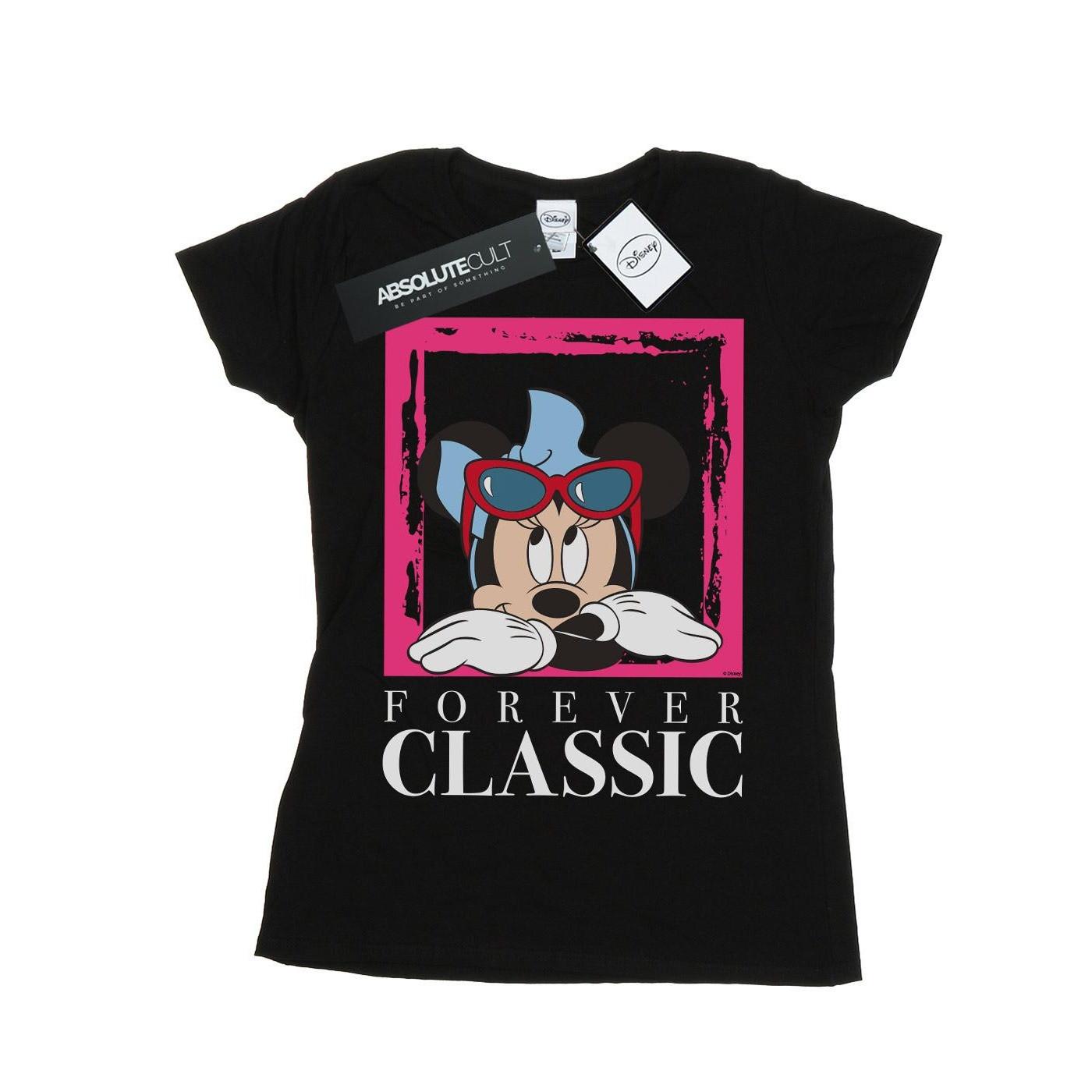 Image of Minnie Mouse Forever Classic Tshirt Damen Schwarz L