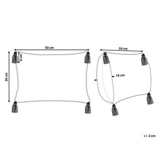 Beliani Dekokissen aus Baumwolle Boho INCANA  