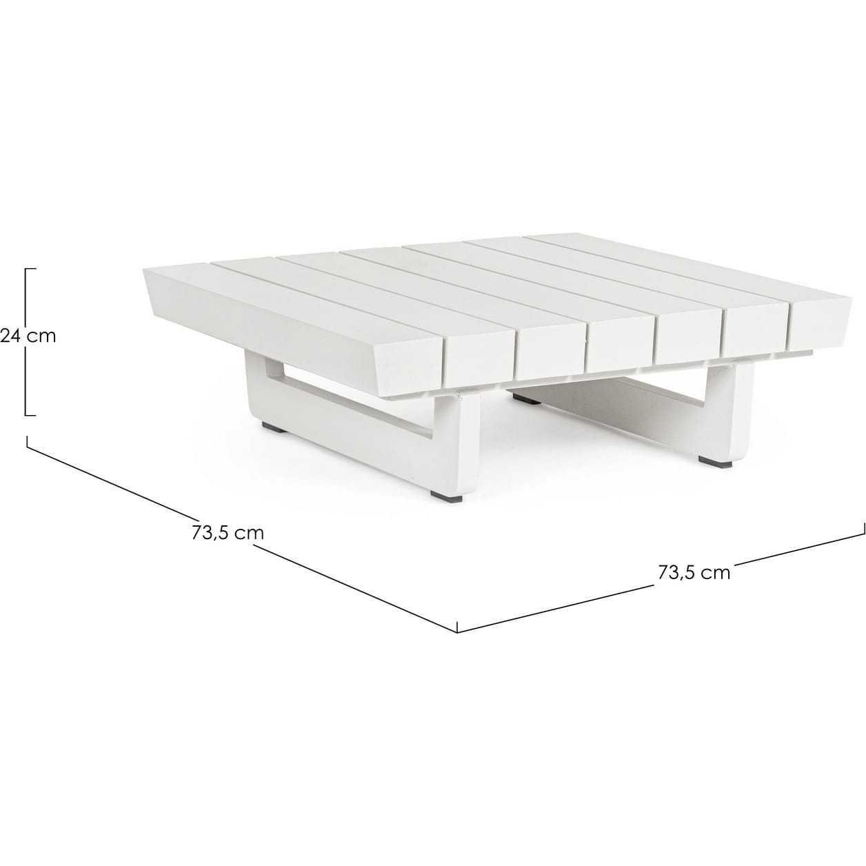 mutoni Table basse modulable Infinity blanc  