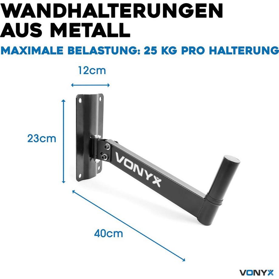 Vonyx  Vonyx WMS-02 Parete Nero 