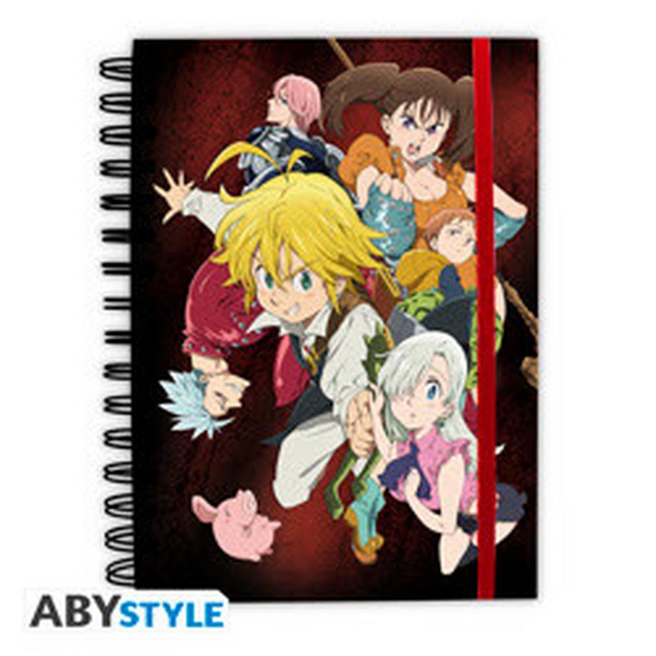 Abystyle  Seven Deadly Sins Notebook Spirale: Meliodas and the Sins 