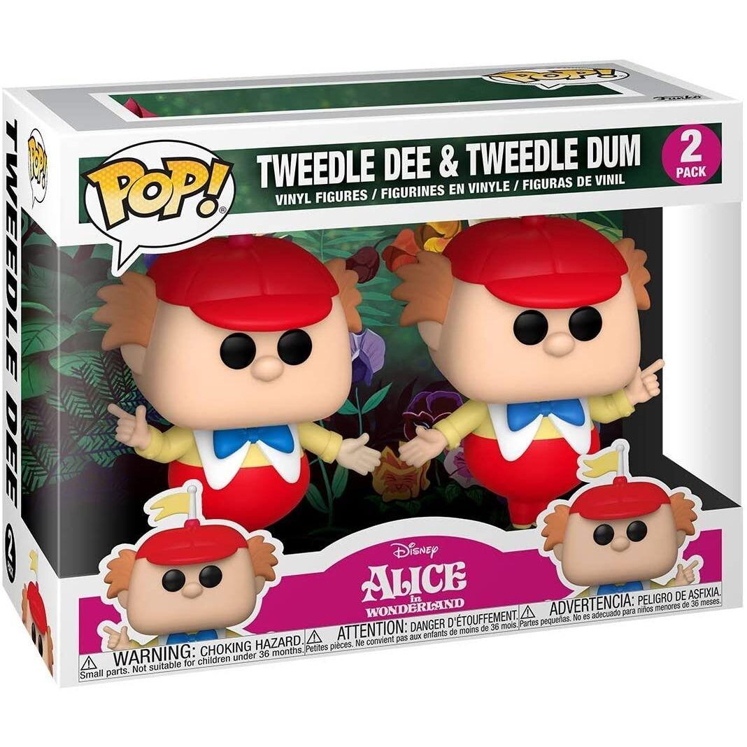Funko  POP pack 2 figurines Disney Alice au Pays des Merveilles 70ème Tweedle Dee et Dum 