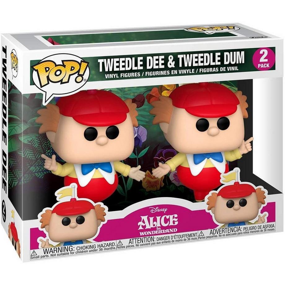 Funko  POP Pack 2 Figuren Disney Alice im Wunderland 70. Tweedle Dee und Dum 