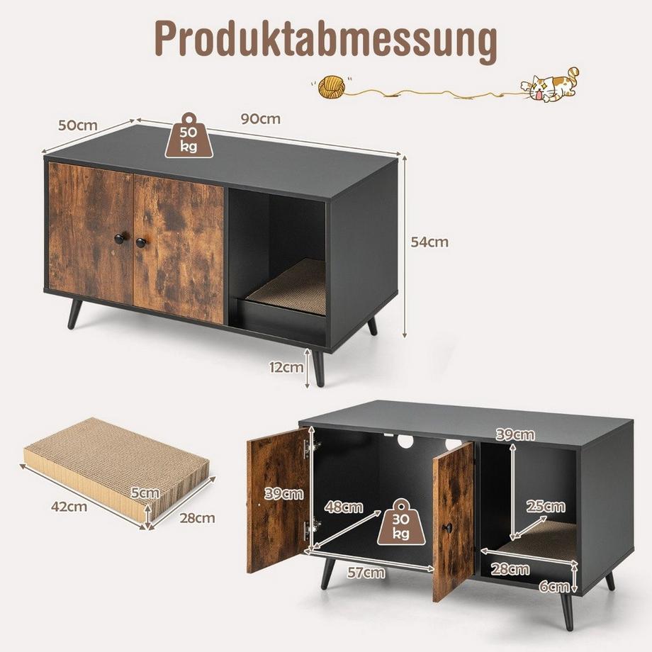 Northix Katzentoilettenschrank  