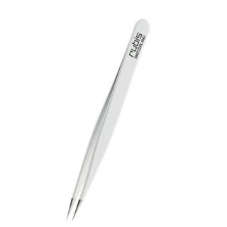 Rubis  Pinzette spitz, Inox weiss 