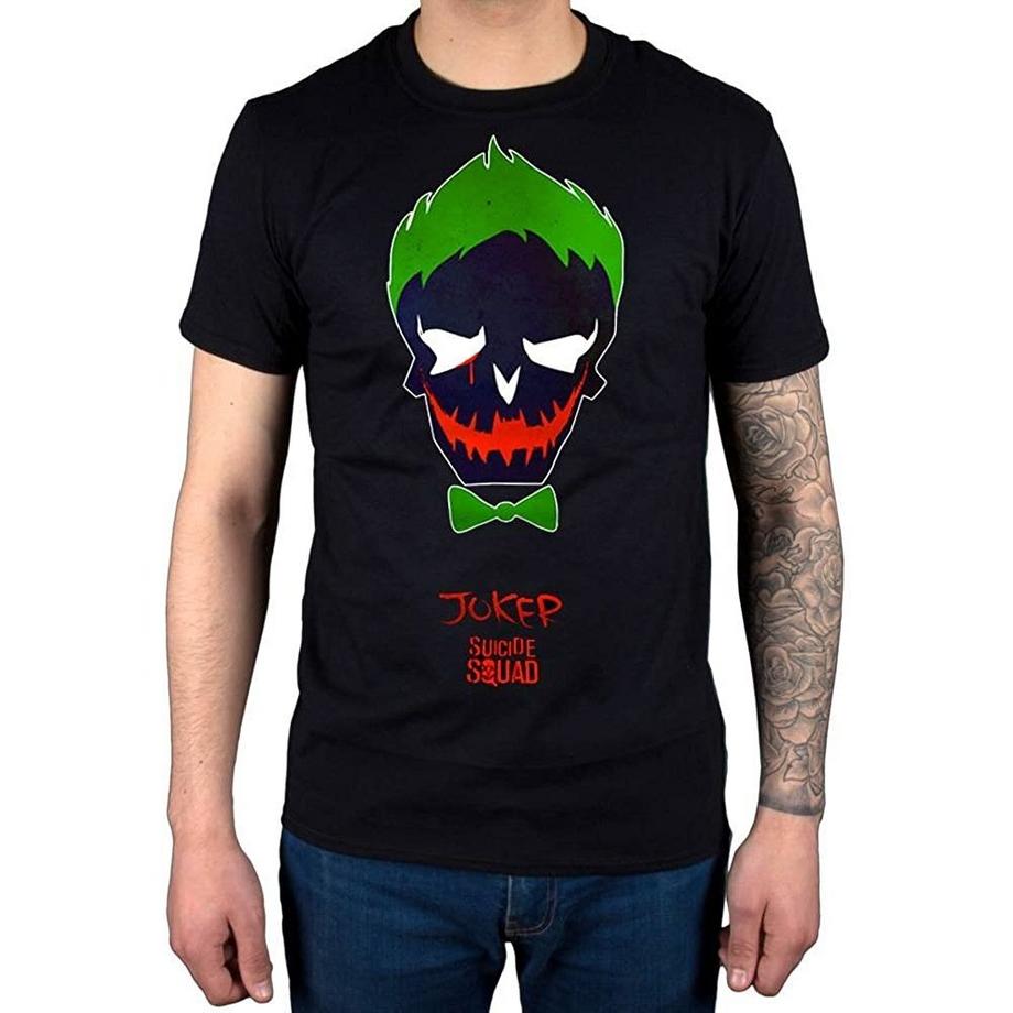 Suicide Squad Joker Grungy Logo Regular Fit T-Shirt  