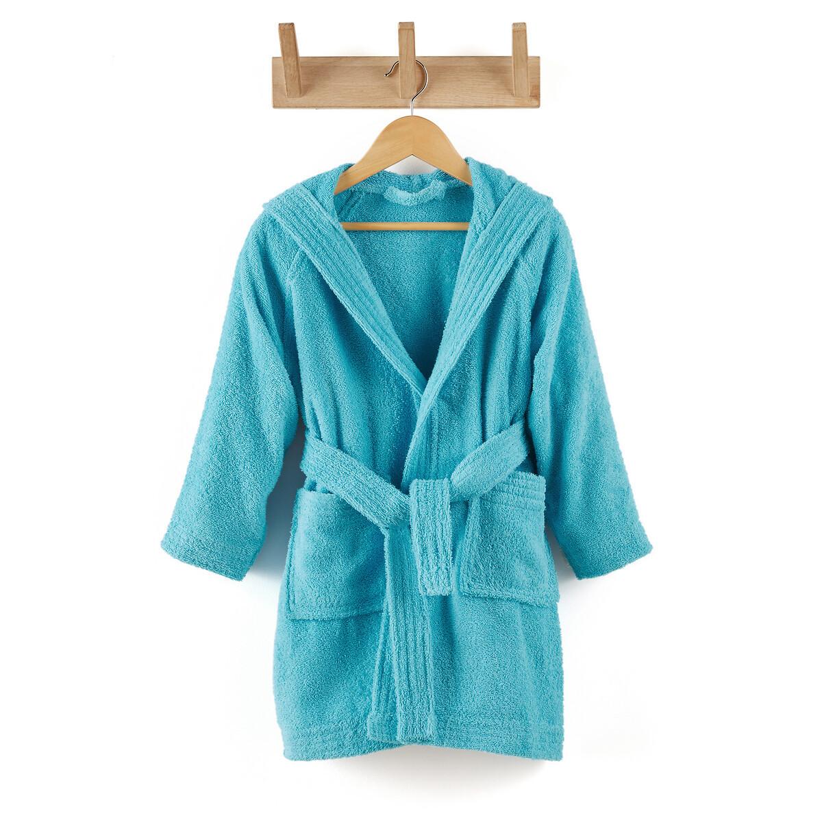 Image of Kinderbademantel Scenario Mit Kapuze (350 G/m²) Unisex Blau 8-10A