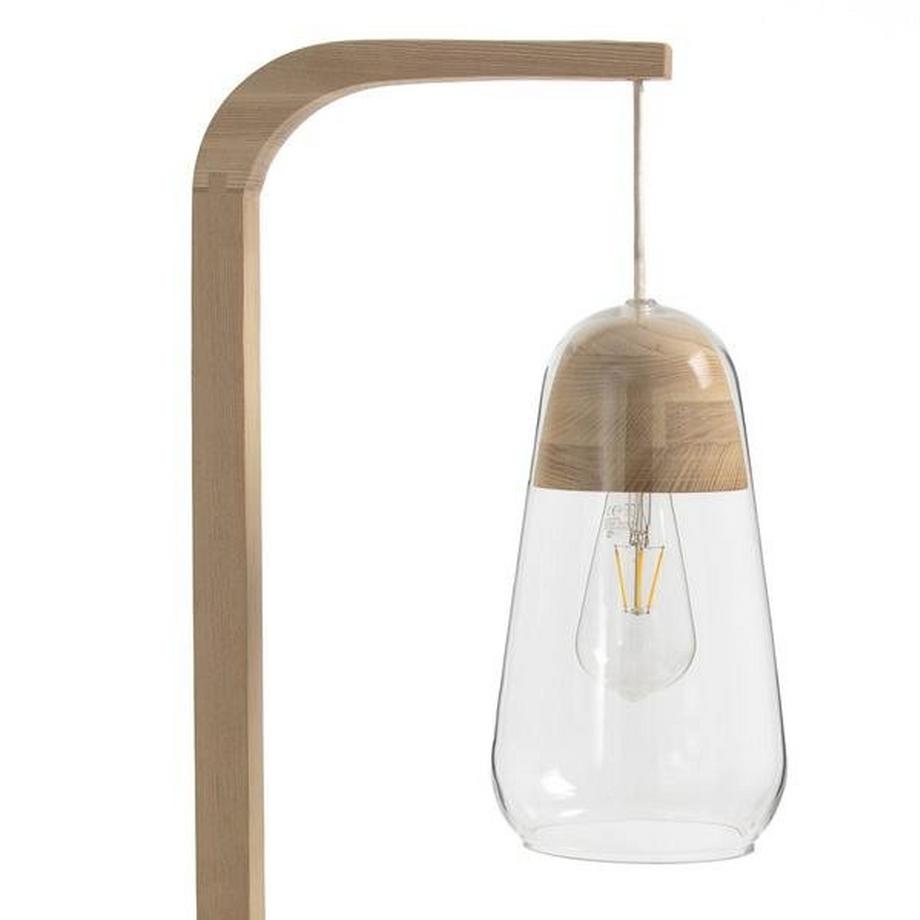 La Redoute Intérieurs Lampadaire verre et bois Nasoa  