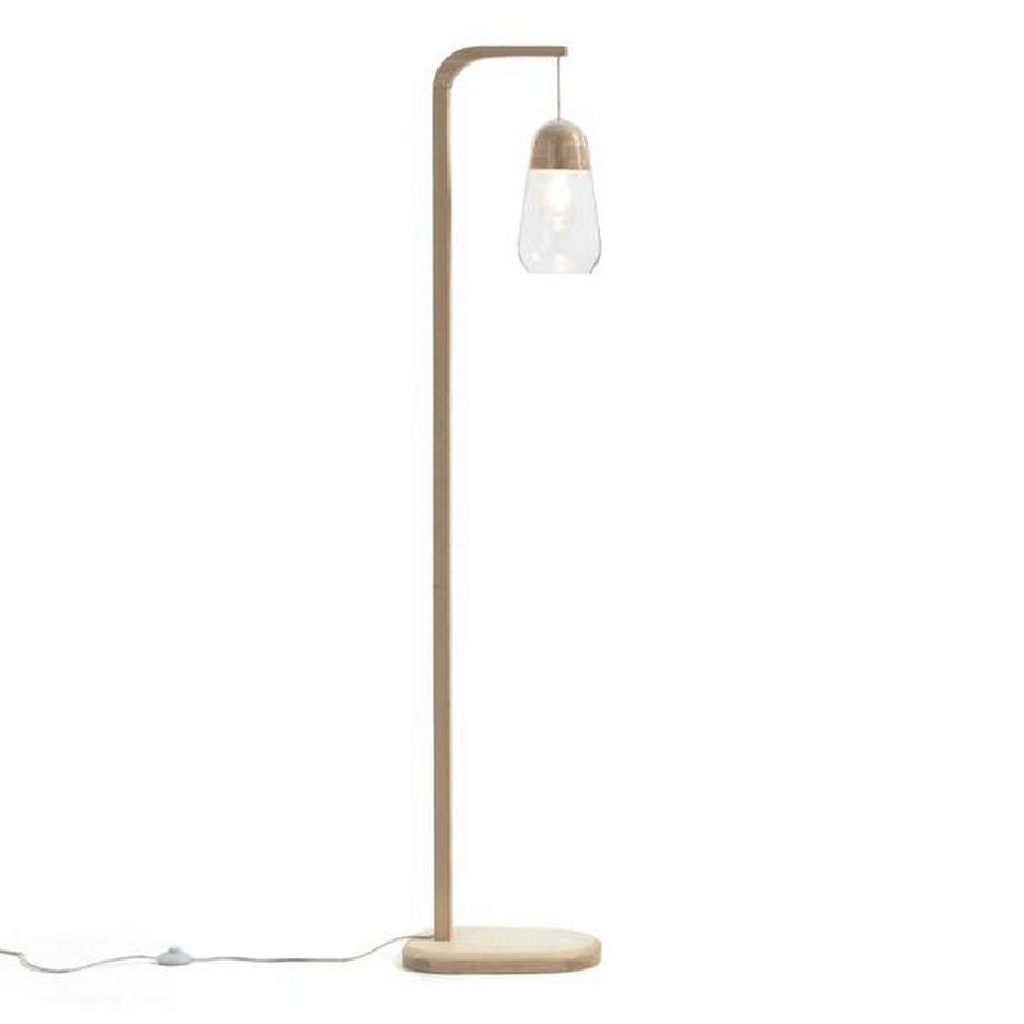 La Redoute Intérieurs Lampadaire verre et bois Nasoa  