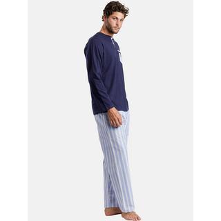 Admas  Pyjama Hose Top Langarm Stripest 