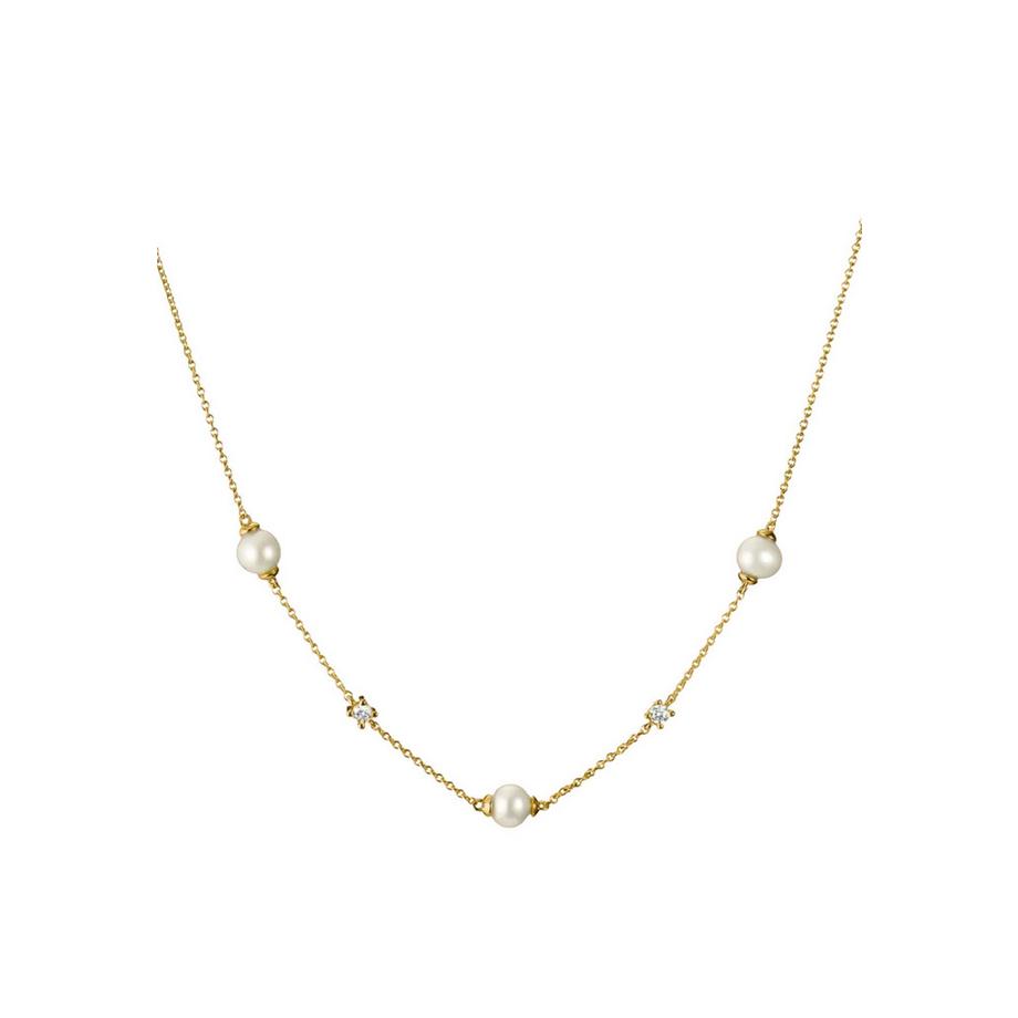 Thomas Sabo  Collier Plaqué  avec Perles d'Eau Douce & Zircons 