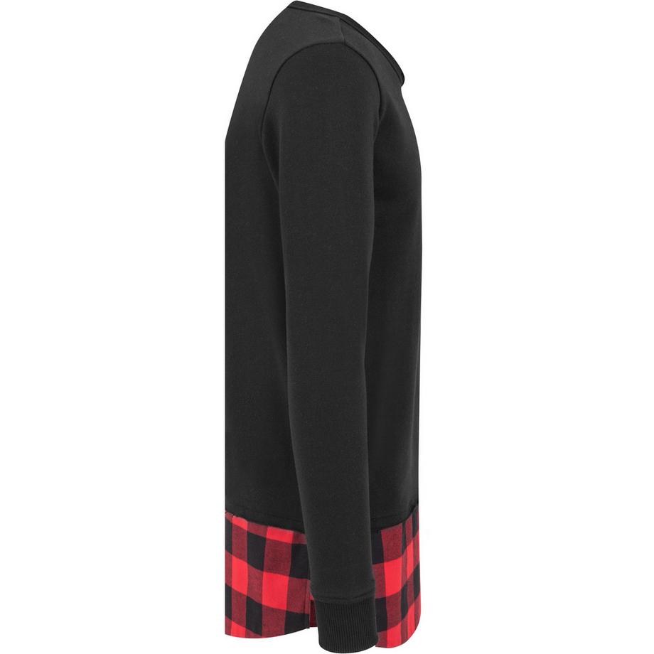 URBAN CLASSICS T-Shirt Manches Longues avec Bas en Flanelle  