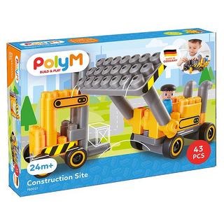 Hape  Kreativ Baustellen-Fahrzeuge (43Teile) 