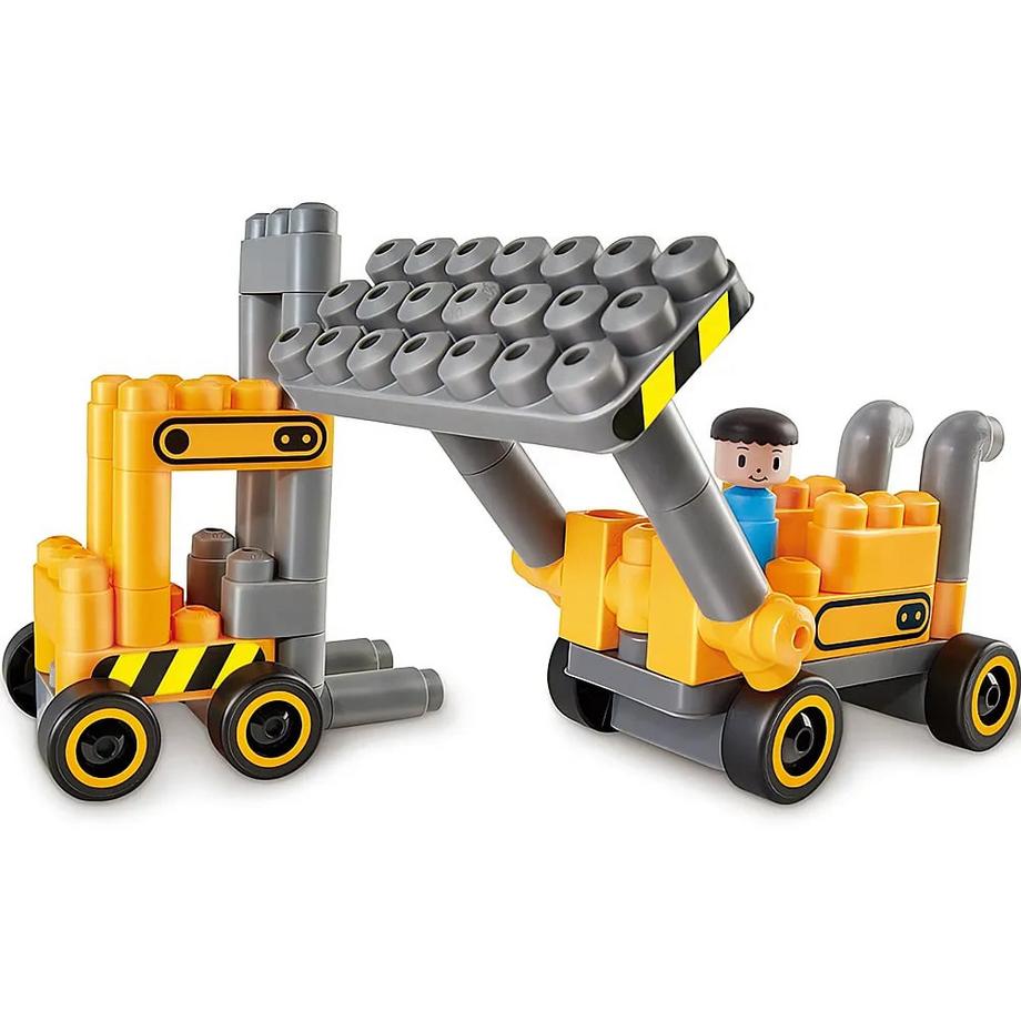 Hape  Kreativ Baustellen-Fahrzeuge (43Teile) 