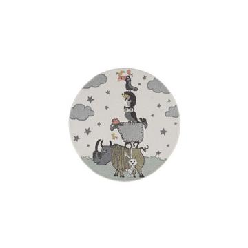 Child Carpet joue des animaux floraux courts du tapis