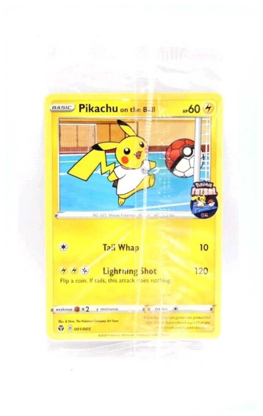 Pokémon  Pikachu On The Ball 001/005 - Futsal Promo Sealed -  TCG 