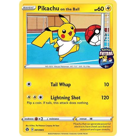 Pokémon  Pikachu On The Ball 001/005 - Futsal Promo Sealed -  TCG 