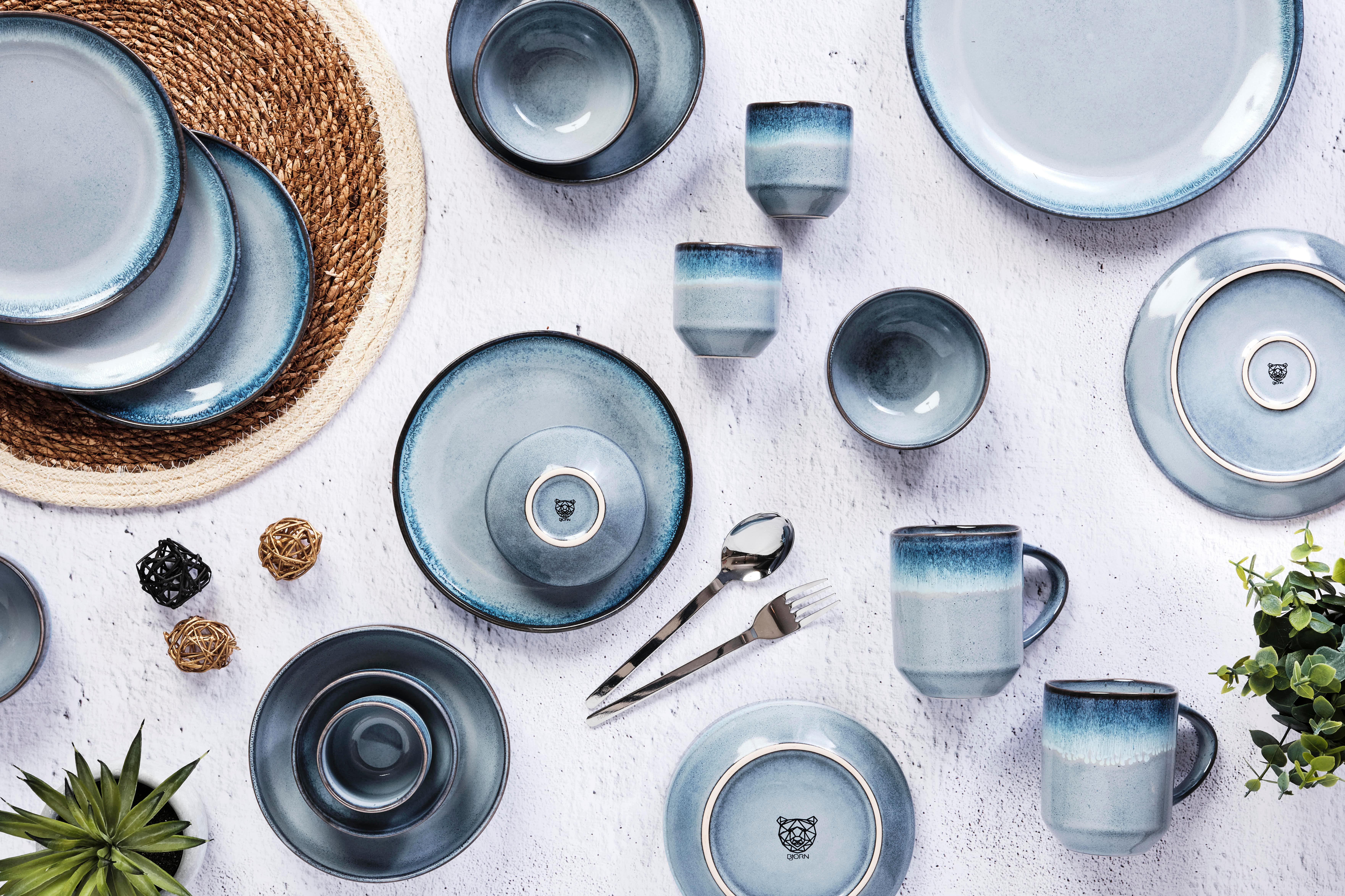 BJÖRN Service de table GENESIS - 36 pièces - mer  