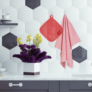 Northix Lot de 24 crochets adhésifs rectangulaires  