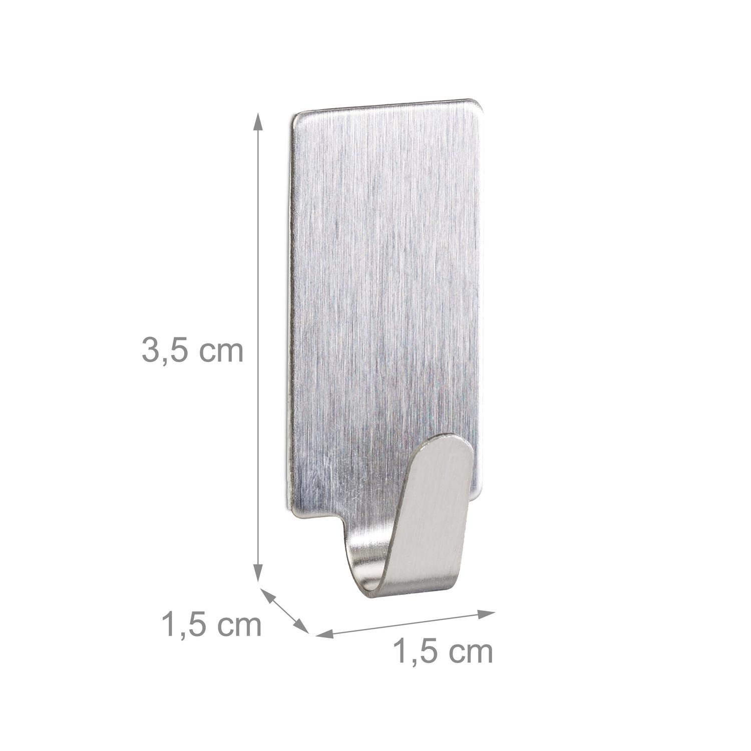 Northix Lot de 24 crochets adhésifs rectangulaires  