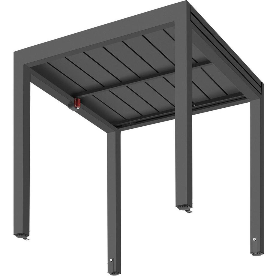 Tectake Aluminium-Gartentisch Campos für 4–6 Personen, ausziehbar wetterfest und UV-beständig  