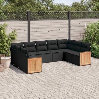 VidaXL set divano da giardino Polirattan  