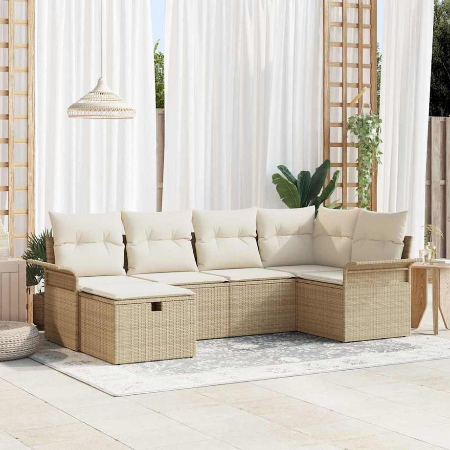 VidaXL Divano da giardino Polyrattan  