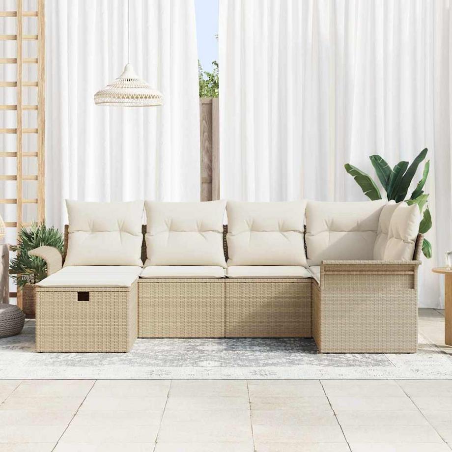 VidaXL Divano da giardino Polyrattan  