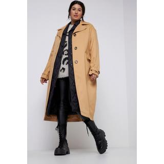 Studio Untold  Trench 2-in-1 con gilet trapuntato, taglio oversize, revers e maniche lunghe 