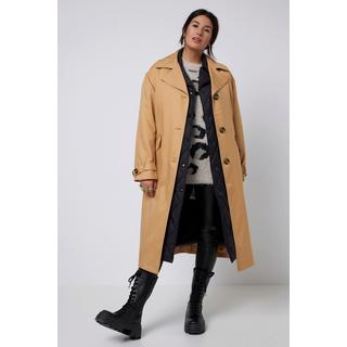 Studio Untold  Trench 2-in-1 con gilet trapuntato, taglio oversize, revers e maniche lunghe 