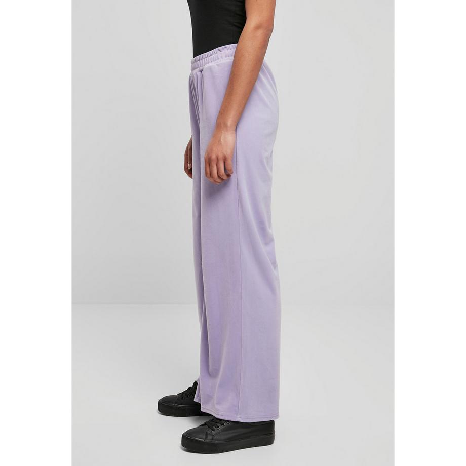 URBAN CLASSICS Pantalon High Waist Straight Velvet  