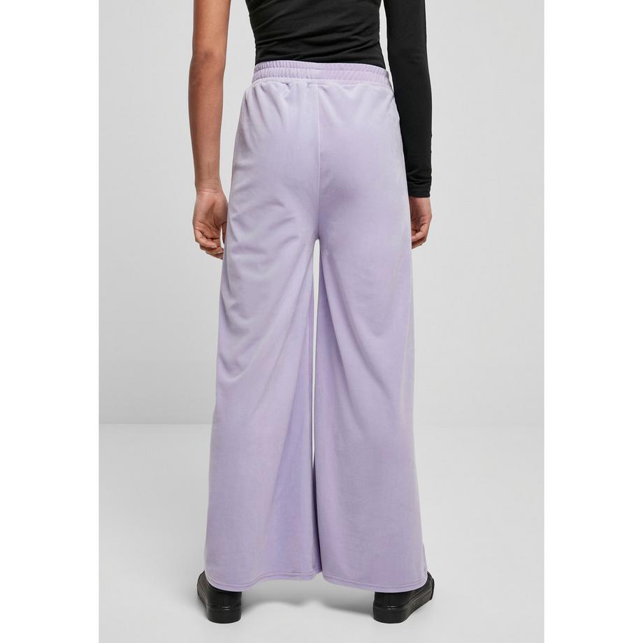 URBAN CLASSICS Pantalon High Waist Straight Velvet  
