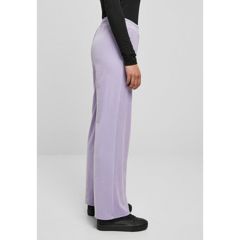 URBAN CLASSICS Pantalon High Waist Straight Velvet  
