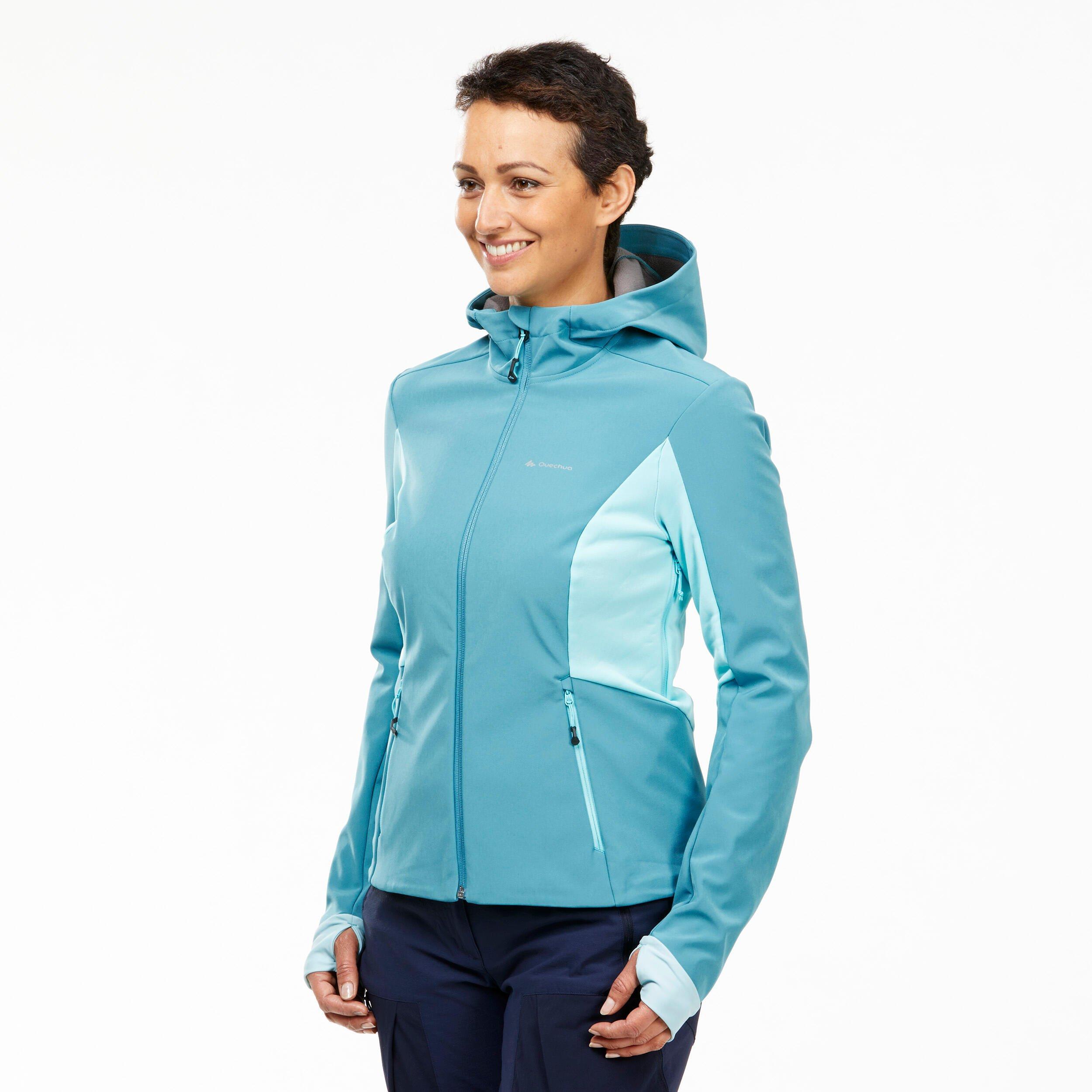Image of Softshell-jacke - Mt500 Damen Blau Bedruckt XL