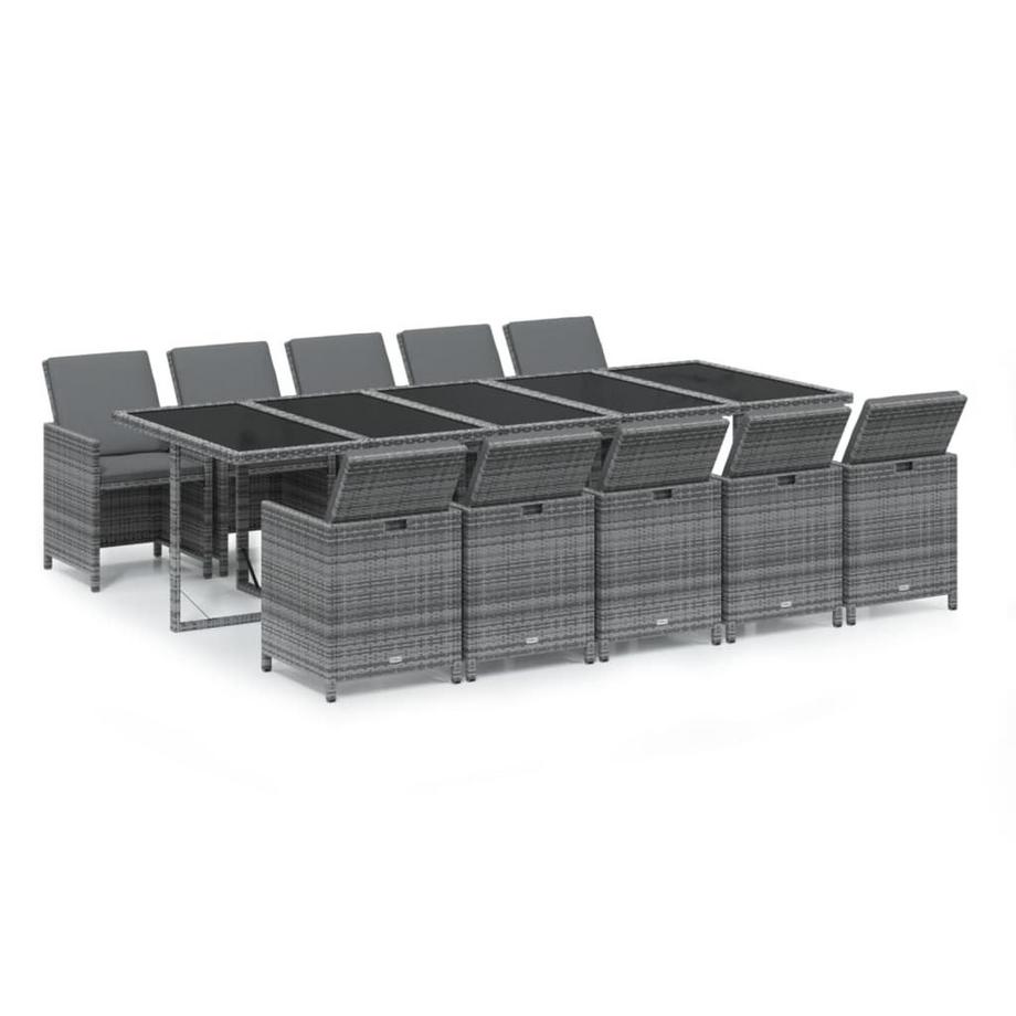 set da pranzo per giardino Polirattan