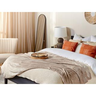 Beliani BAYBURT Couverture Polaire Moderne en Polyester  