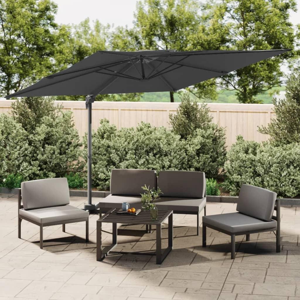 VidaXL Parasol cantilever double toit  