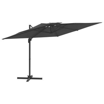 Parasol cantilever double toit